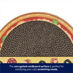 Frisco Interactive Maze & Scratch Cardboard Cat Toy With Catnip, Pizza -Frisco 506154 PT3. AC SS1800 V1671551750
