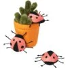 Frisco Spring Potted Plant And Ladybugs Interactive Plush Cat Toy With Catnip -Frisco 541542 MAIN. AC SS1800 V1670608497