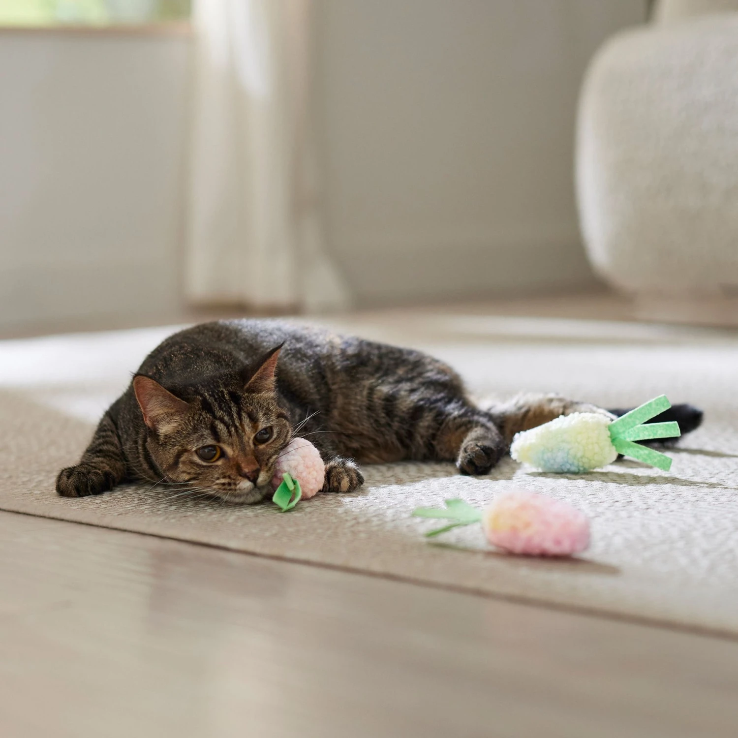 Frisco Easter Carrot Plush Cat Toy With Catnip 5 Frisco Easter Carrot Plush Cat Toy With Catnip - Image 3