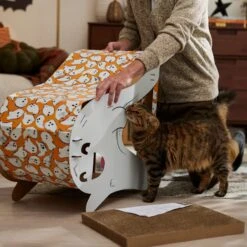 Frisco Halloween Cutie Ghost Cardboard Cat House With Catnip 11 Frisco Halloween Cutie Ghost Cardboard Cat House With Catnip -Frisco 668358 PT3. AC SS1800 V1689343955