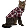 Frisco Red & Blue Plaid Dog & Cat Flannel Shirt