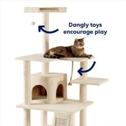 Frisco 62-in Faux Fur Cat Tree & Condo 10 Frisco 62-in Faux Fur Cat Tree & Condo -Frisco 92259 PT2. AC SS1800 V1667228962