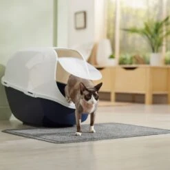 Frisco High Sided Cat Litter Box, Extra Large & Frisco Rectangular Cat Litter Mat -Frisco 933398 PT8. AC SS1800 V1692303236