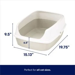 Frisco Open Top Cat Litter Box With Rim, Large & Frisco Plastic Litter Scooper With Caddy -Frisco 947526 PT2. AC SS1800 V1693600215