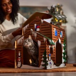 Frisco Holiday Log Cabin Cardboard Cat House & Frisco Holiday Santa's Workshop Cardboard Cat House 15 Frisco Holiday Log Cabin Cardboard Cat House & Frisco Holiday Santa's Workshop Cardboard Cat House -Frisco 986198 PT4. AC SS1800 V1698258175