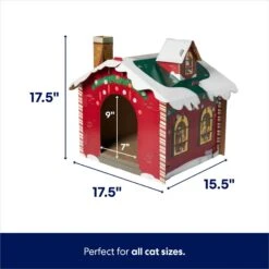 Frisco Holiday Log Cabin Cardboard Cat House & Frisco Holiday Santa's Workshop Cardboard Cat House 17 Frisco Holiday Log Cabin Cardboard Cat House & Frisco Holiday Santa's Workshop Cardboard Cat House -Frisco 986198 PT6. AC SS1800 V1698257736