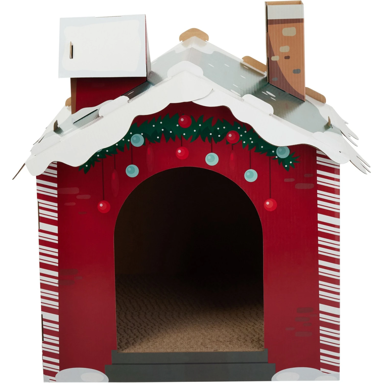 Frisco Holiday Log Cabin Cardboard Cat House & Frisco Holiday Santa's Workshop Cardboard Cat House 10 Frisco Holiday Log Cabin Cardboard Cat House & Frisco Holiday Santa's Workshop Cardboard Cat House - Image 8